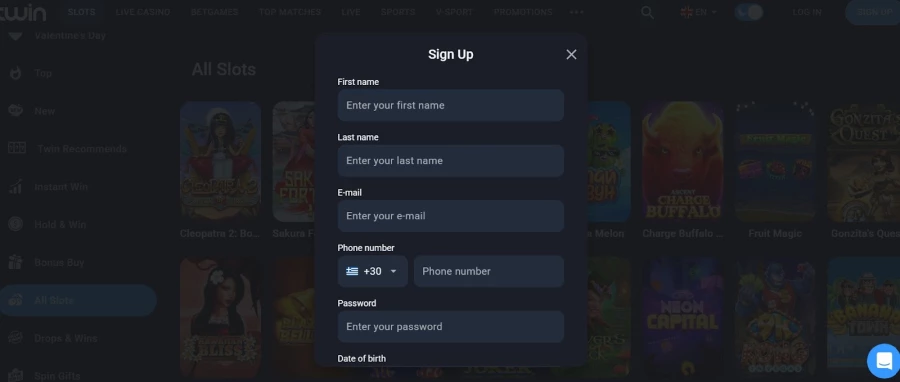 Twin Casino slots